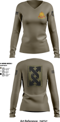 441st transportation company 24339398 Women's Long Sleeve V-neck Shirt - 2