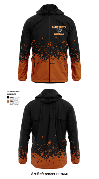Windbreaker, David Prouty Panthers Baseball, Baseball, Teamtime, Team time, sublimation, custom sports apparel, team uniforms, spirit wear, spiritwear, sports uniforms, custom shirts, team store, custom team store, fundraiser sports, apparel fundraiser