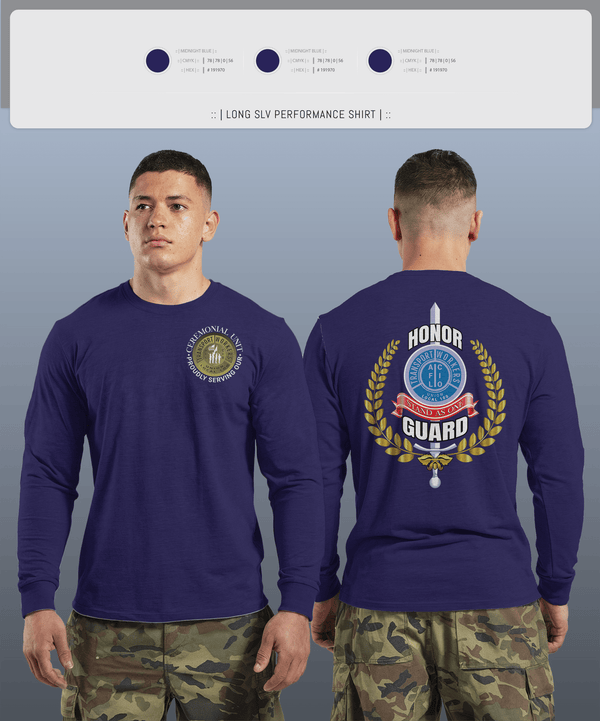 Long Sleeve Performance Shirt, Twu Local 100 Ceremonial Unit & Honor Guard, Golf, Teamtime, Team time, sublimation, custom sports apparel, team uniforms, spirit wear, spiritwear, sports uniforms, custom shirts, team store, custom team store, fundraiser sports, apparel fundraiser