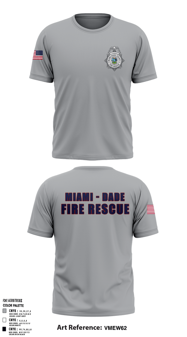 Short Sleeve Performance Shirt, Miami Dade Fire Rescue, , Teamtime, Team time, sublimation, custom sports apparel, team uniforms, spirit wear, spiritwear, sports uniforms, custom shirts, team store, custom team store, fundraiser sports, apparel fundraiser