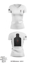 WIARNG Marksmanship 12854544 Women's Short Sleeve V-neck Shirt - 112