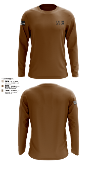 Long Sleeve Performance Shirt, 145th MT CO, , Teamtime, Team time, sublimation, custom sports apparel, team uniforms, spirit wear, spiritwear, sports uniforms, custom shirts, team store, custom team store, fundraiser sports, apparel fundraiser