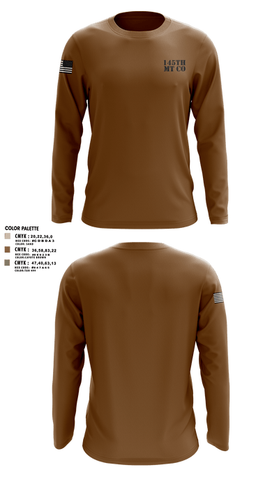 145th MT CO 93155465 Long Sleeve Performance Shirt 2