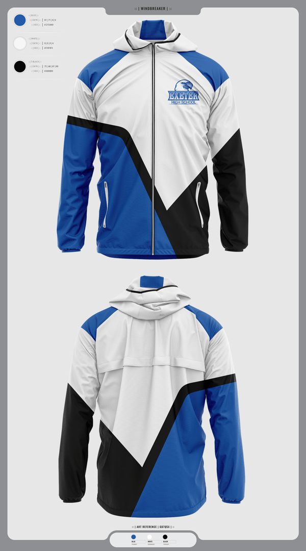 Windbreaker, Exeter Township Senior High School Field Hockey, Field Hockey, Teamtime, Team time, sublimation, custom sports apparel, team uniforms, spirit wear, spiritwear, sports uniforms, custom shirts, team store, custom team store, fundraiser sports, apparel fundraiser