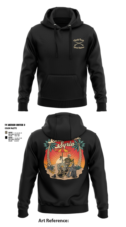 Hoodie, 1st PLT C TROOP 107 CAV, Army, Teamtime, Team time, sublimation, custom sports apparel, team uniforms, spirit wear, spiritwear, sports uniforms, custom shirts, team store, custom team store, fundraiser sports, apparel fundraiser