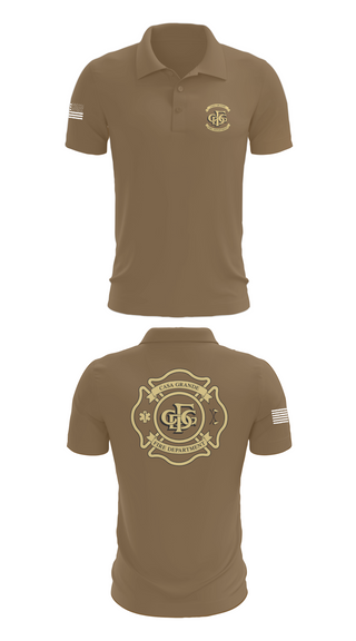 Short Sleeve Performance Polo, Casa Grande Fire Department, , Teamtime, Team time, sublimation, custom sports apparel, team uniforms, spirit wear, spiritwear, sports uniforms, custom shirts, team store, custom team store, fundraiser sports, apparel fundraiser