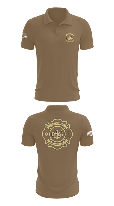 Casa Grande Fire Department 38585599 Short Sleeve Performance Polo - 7