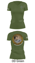 CVN 72 Abraham Lincoln 88368148 Women's Short Sleeve V-neck Shirt - 46