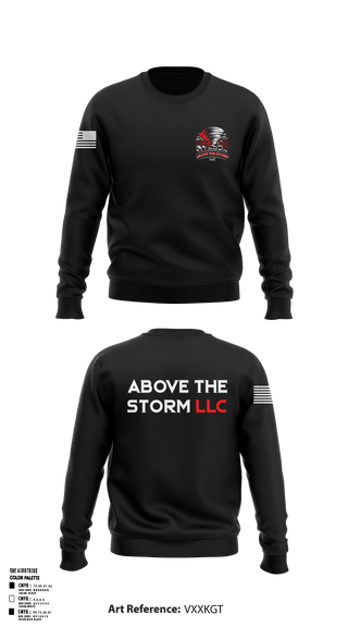 Crew Neck Sweatshirt, Above The Storm LLC, , Teamtime, Team time, sublimation, custom sports apparel, team uniforms, spirit wear, spiritwear, sports uniforms, custom shirts, team store, custom team store, fundraiser sports, apparel fundraiser