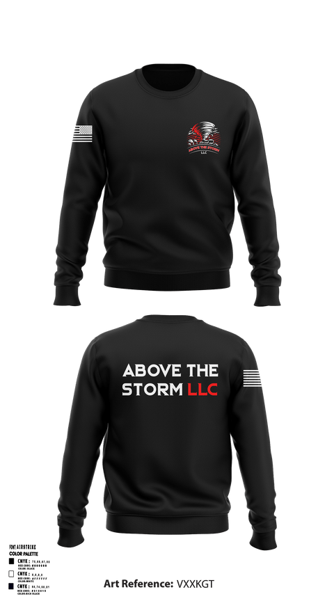 Crew Neck Sweatshirt, Above The Storm LLC, , Teamtime, Team time, sublimation, custom sports apparel, team uniforms, spirit wear, spiritwear, sports uniforms, custom shirts, team store, custom team store, fundraiser sports, apparel fundraiser