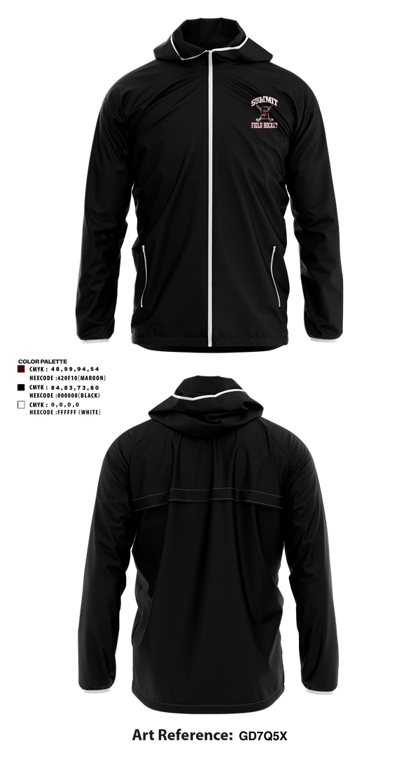 Windbreaker, Rockwood Summit Falcons Field Hockey, Field Hockey, Teamtime, Team time, sublimation, custom sports apparel, team uniforms, spirit wear, spiritwear, sports uniforms, custom shirts, team store, custom team store, fundraiser sports, apparel fundraiser