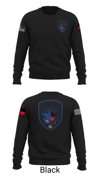 Crew Neck Sweatshirt, Cypress- Fairbanks ISD Police Department, Police, Teamtime, Team time, sublimation, custom sports apparel, team uniforms, spirit wear, spiritwear, sports uniforms, custom shirts, team store, custom team store, fundraiser sports, apparel fundraiser