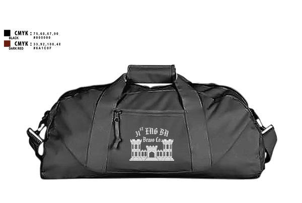 Duffle Bag, Bravo Company “Bulldogs” 31st Engineer Battalion, , Teamtime, Team time, sublimation, custom sports apparel, team uniforms, spirit wear, spiritwear, sports uniforms, custom shirts, team store, custom team store, fundraiser sports, apparel fundraiser