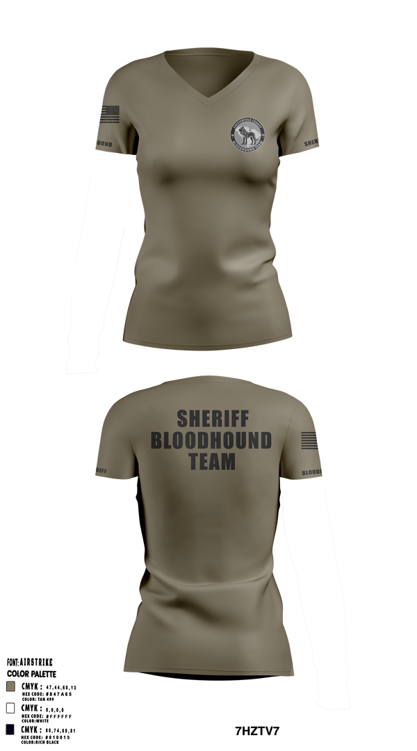 Womens Short Sleeve Vneck Shirt, Chesterfield County Sheriff Office, Police, Teamtime, Team time, sublimation, custom sports apparel, team uniforms, spirit wear, spiritwear, sports uniforms, custom shirts, team store, custom team store, fundraiser sports, apparel fundraiser