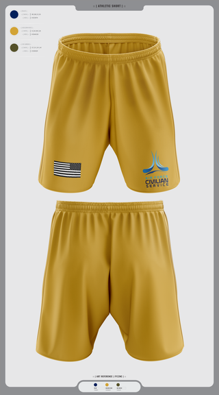 Athletic Shorts With Pockets, 9th Civil Engineer Squadron, , Teamtime, Team time, sublimation, custom sports apparel, team uniforms, spirit wear, spiritwear, sports uniforms, custom shirts, team store, custom team store, fundraiser sports, apparel fundraiser