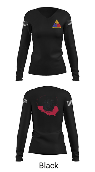 Womens Long Sleeve Vneck Shirt, 261st BSC CAVEMAN PLT, , Teamtime, Team time, sublimation, custom sports apparel, team uniforms, spirit wear, spiritwear, sports uniforms, custom shirts, team store, custom team store, fundraiser sports, apparel fundraiser