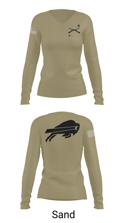 C TRP 2-101 CAV 72009091 Women's Long Sleeve V-neck Shirt - 92