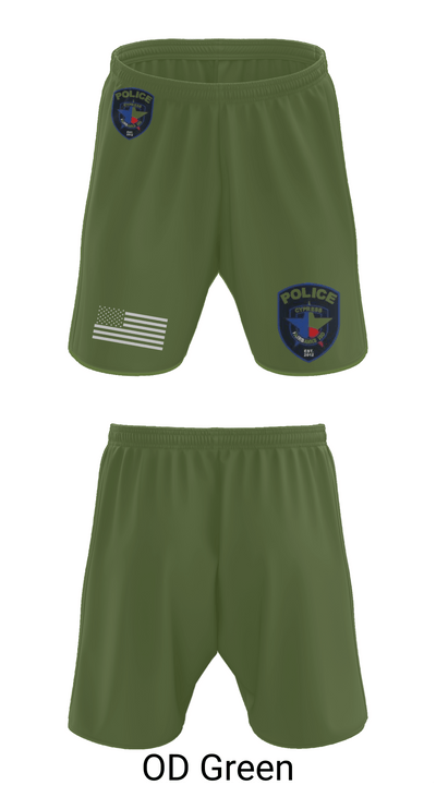 Cypress- Fairbanks ISD Police Department 56419862 Athletic Shorts With Pockets - 47