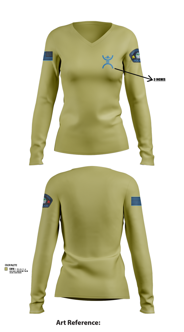 Womens Long Sleeve Vneck Shirt, Monterey  Park, , Teamtime, Team time, sublimation, custom sports apparel, team uniforms, spirit wear, spiritwear, sports uniforms, custom shirts, team store, custom team store, fundraiser sports, apparel fundraiser