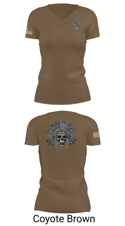 2-23IN CRAZYHORSE CO. 51563719 Women's Short Sleeve V-neck Shirt - 8