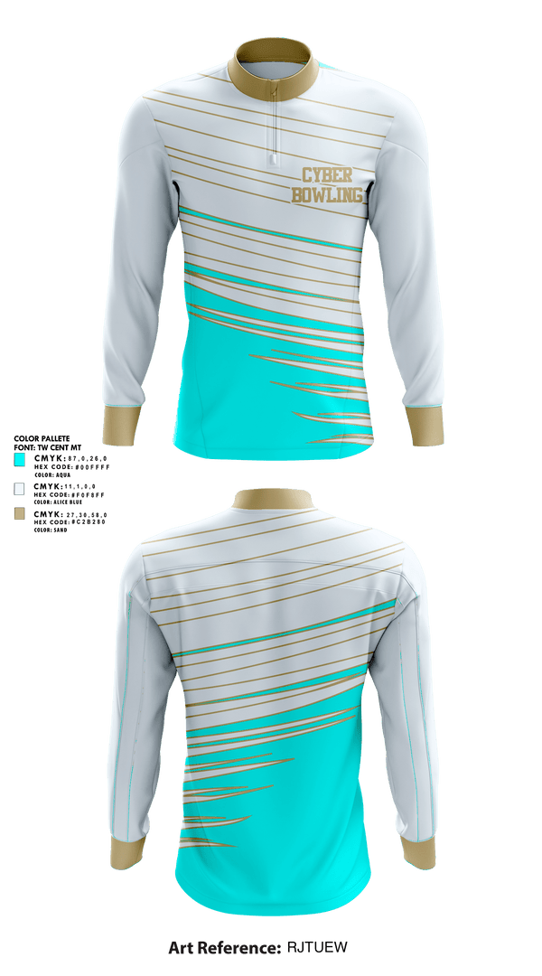 Quarter Zip Jacket, cyber, Bowling, Teamtime, Team time, sublimation, custom sports apparel, team uniforms, spirit wear, spiritwear, sports uniforms, custom shirts, team store, custom team store, fundraiser sports, apparel fundraiser