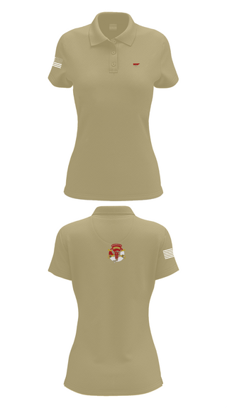 Womens Short Sleeve Performance Polo, 1/113 CAV B-Troop, Army, Teamtime, Team time, sublimation, custom sports apparel, team uniforms, spirit wear, spiritwear, sports uniforms, custom shirts, team store, custom team store, fundraiser sports, apparel fundraiser
