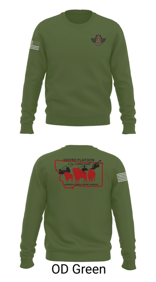 Crew Neck Sweatshirt, E co. 1-189th, , Teamtime, Team time, sublimation, custom sports apparel, team uniforms, spirit wear, spiritwear, sports uniforms, custom shirts, team store, custom team store, fundraiser sports, apparel fundraiser