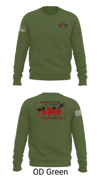 E co. 1-189th 4920111 Crew Neck Sweatshirt - 43