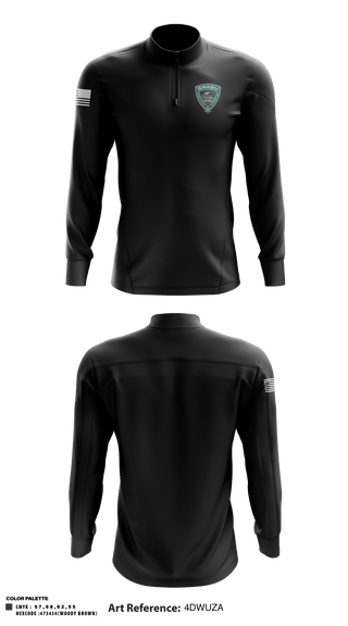 Quarter Zip Jacket, Spokane Regional Air Support Unit, Police, Teamtime, Team time, sublimation, custom sports apparel, team uniforms, spirit wear, spiritwear, sports uniforms, custom shirts, team store, custom team store, fundraiser sports, apparel fundraiser