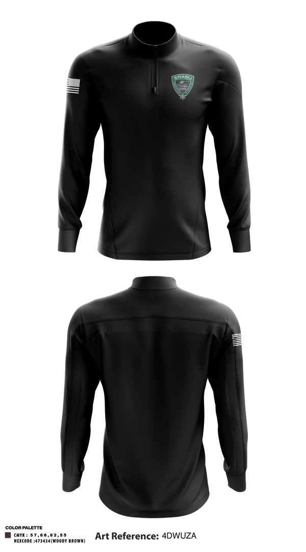 Quarter Zip Jacket, Spokane Regional Air Support Unit, Police, Teamtime, Team time, sublimation, custom sports apparel, team uniforms, spirit wear, spiritwear, sports uniforms, custom shirts, team store, custom team store, fundraiser sports, apparel fundraiser