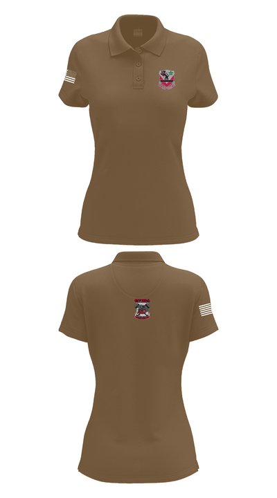 16th BEB 571st Company 8962391 Women's Short Sleeve Performance Polo  - 15