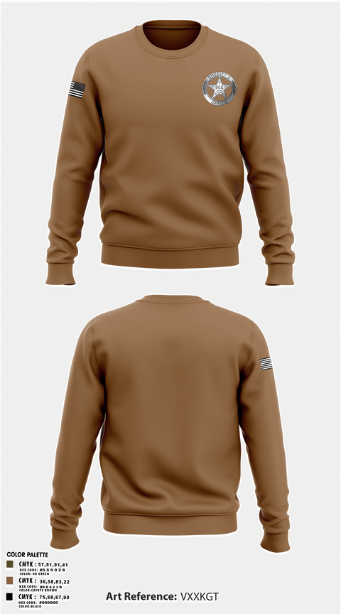 Crew Neck Sweatshirt, Sheriff, , Teamtime, Team time, sublimation, custom sports apparel, team uniforms, spirit wear, spiritwear, sports uniforms, custom shirts, team store, custom team store, fundraiser sports, apparel fundraiser