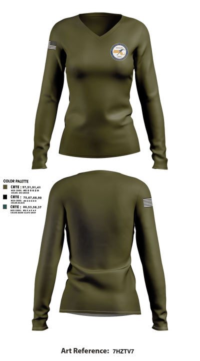 NEMLEC Women's Long Sleeve V-neck Shirt - 4