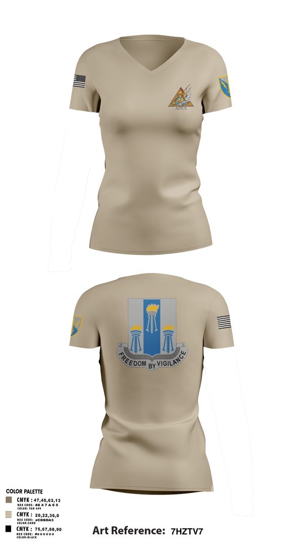 Womens Short Sleeve Vneck Shirt, Apex, 502d IEW BN, Army, Teamtime, Team time, sublimation, custom sports apparel, team uniforms, spirit wear, spiritwear, sports uniforms, custom shirts, team store, custom team store, fundraiser sports, apparel fundraiser