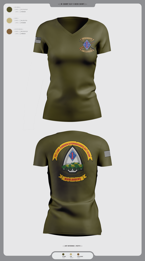 Womens Short Sleeve Vneck Shirt, 1LAR, Marines, Teamtime, Team time, sublimation, custom sports apparel, team uniforms, spirit wear, spiritwear, sports uniforms, custom shirts, team store, custom team store, fundraiser sports, apparel fundraiser