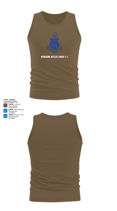 Pershing Rifles Troop L-1 10347059 Tank Top - 19