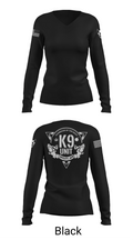 Guardians of the Night 82205307 Women's Long Sleeve V-neck Shirt - 37