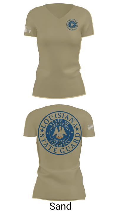 1st Area Command 9228914 Women's Short Sleeve V-neck Shirt - 84