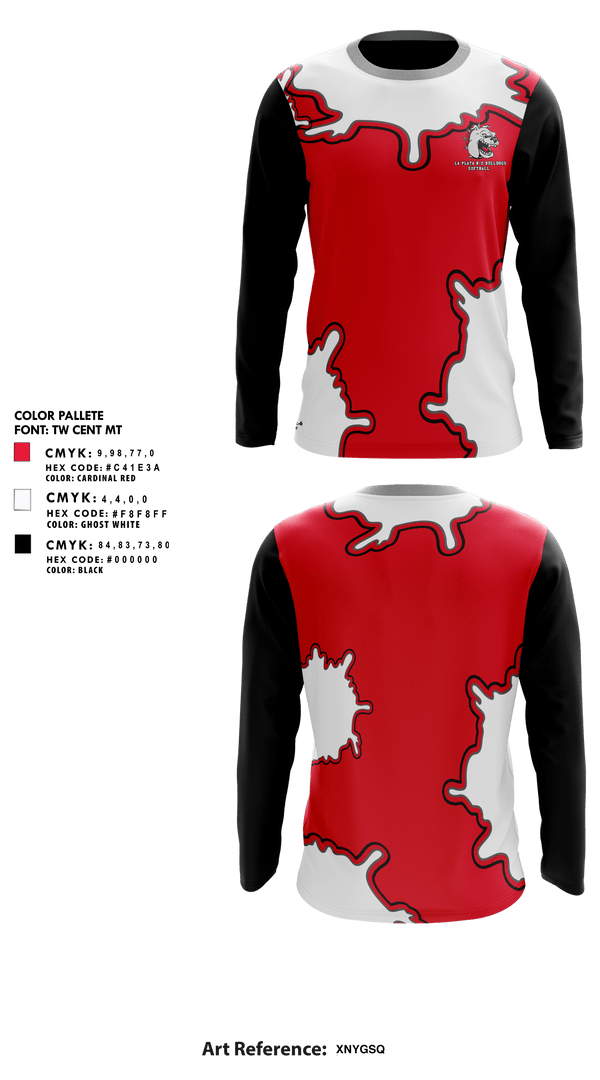 Long Sleeve Performance Shirt, La Plata R-2 Bulldogs Softball, Softball, Teamtime, Team time, sublimation, custom sports apparel, team uniforms, spirit wear, spiritwear, sports uniforms, custom shirts, team store, custom team store, fundraiser sports, apparel fundraiser