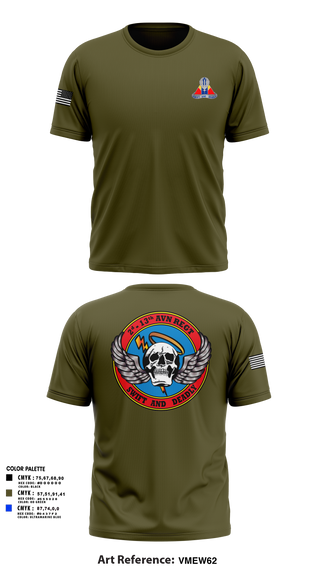 Old School Cotton Feel Shirt, A Co, 2-13th Aviation Regiment, , Teamtime, Team time, sublimation, custom sports apparel, team uniforms, spirit wear, spiritwear, sports uniforms, custom shirts, team store, custom team store, fundraiser sports, apparel fundraiser