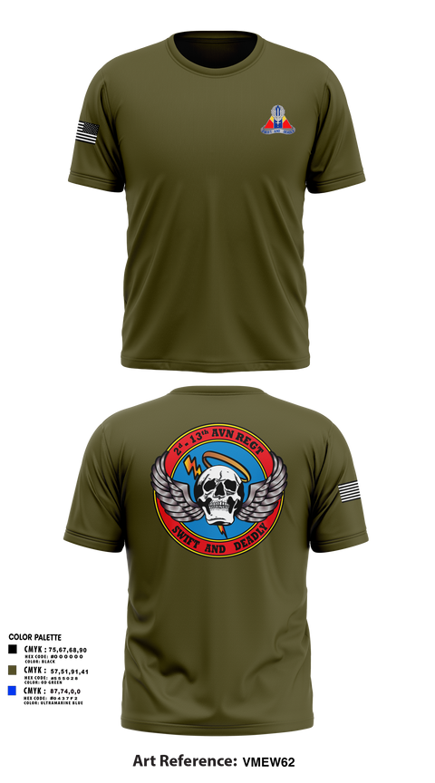 Old School Cotton Feel Shirt, A Co, 2-13th Aviation Regiment, , Teamtime, Team time, sublimation, custom sports apparel, team uniforms, spirit wear, spiritwear, sports uniforms, custom shirts, team store, custom team store, fundraiser sports, apparel fundraiser