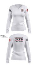 Groton City Fire Department 94427671 Women's Long Sleeve V-neck Shirt - 2