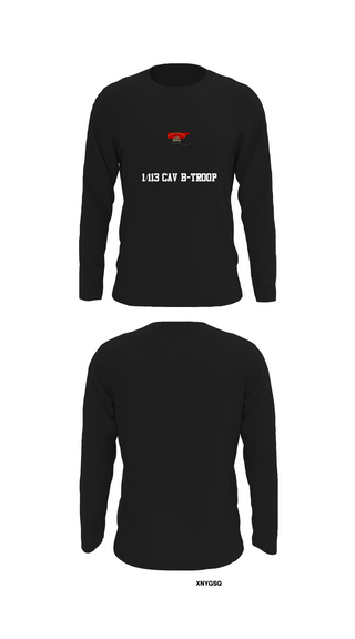 Long Sleeve Performance Shirt, 1/113 CAV B-Troop, Army, Teamtime, Team time, sublimation, custom sports apparel, team uniforms, spirit wear, spiritwear, sports uniforms, custom shirts, team store, custom team store, fundraiser sports, apparel fundraiser