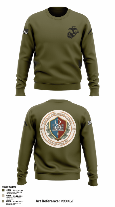 8th ESB Charlie Co. 31724499 Crew Neck Sweatshirt - 1