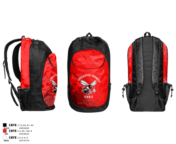 Gear Bag, Chillicothe Hornets Tennis, Tennis, Teamtime, Team time, sublimation, custom sports apparel, team uniforms, spirit wear, spiritwear, sports uniforms, custom shirts, team store, custom team store, fundraiser sports, apparel fundraiser
