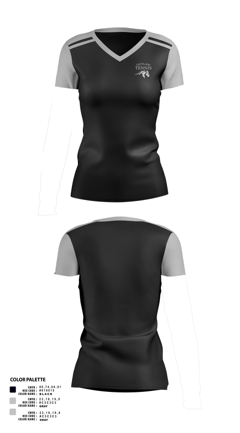 Womens Short Sleeve Vneck Shirt, Sisters High School Tennis, Tennis, Teamtime, Team time, sublimation, custom sports apparel, team uniforms, spirit wear, spiritwear, sports uniforms, custom shirts, team store, custom team store, fundraiser sports, apparel fundraiser