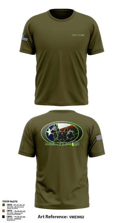 Sector K9 Foundation 85610230 Old School Cotton Feel Shirt - 101