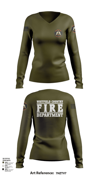 Womens Long Sleeve Vneck Shirt, Station 12 TRT, , Teamtime, Team time, sublimation, custom sports apparel, team uniforms, spirit wear, spiritwear, sports uniforms, custom shirts, team store, custom team store, fundraiser sports, apparel fundraiser