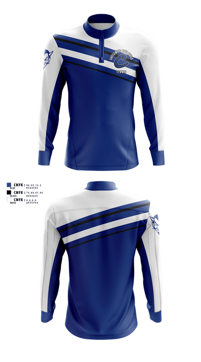 Castlewood Blue Devils 24423856 Quarter Zip Jacket - 1