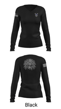 2-23IN CRAZYHORSE CO. 51563719 Women's Long Sleeve V-neck Shirt - 37